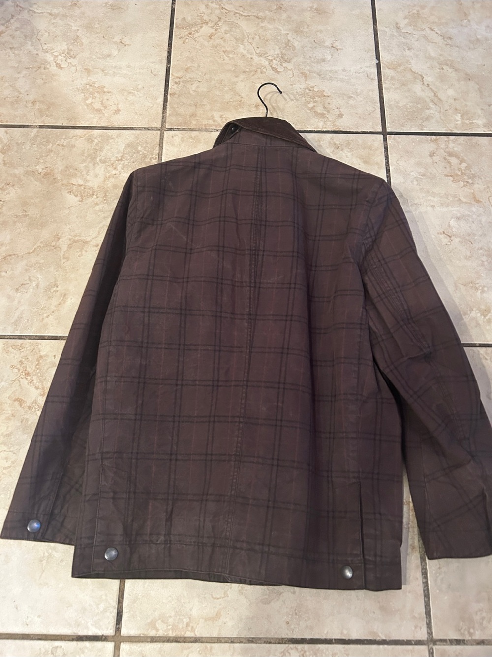 Men's Brown Plaid Field Jacket Coach NWT - Picture 5 of 5